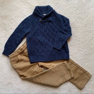 Cat & Jack Boys Sweater & Khakis